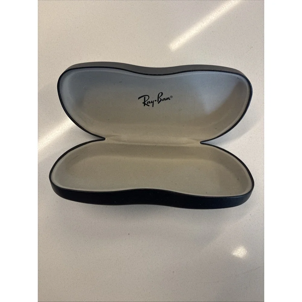 Ray-Ban Hard Shell Eyeglasses Sunglasses Case Black with Logo